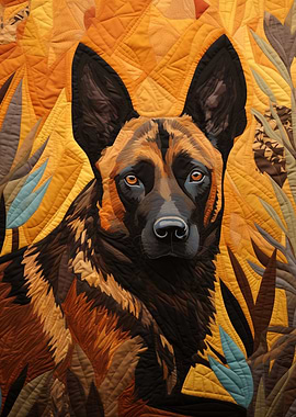 Quilted German Shepherd