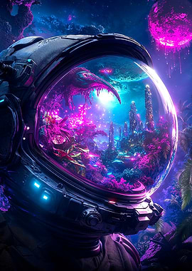 Astronaut's View of Alien World