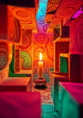 Spiral Candle Labyrinth