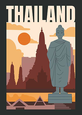Thailand Travel Poster