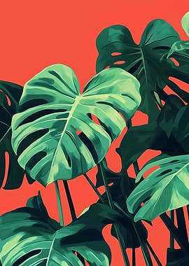 Tropical Leaf Art Print