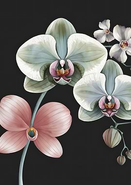 Orchid Watercolor Print