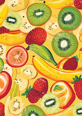 Fruit Pattern Wallpaper