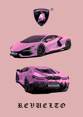 Pink Lamborghini Revuelto