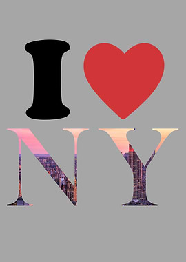 I Love New York Skyline