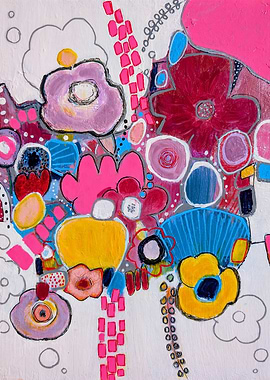 Abstract Floral Painting