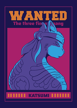 Cat Mafia Katsumi Wanted Poster