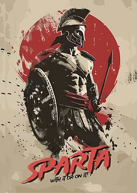 vintage Spartan Warrior