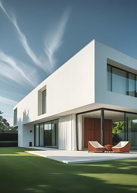 Modern White House Exterior