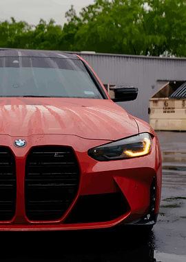 Red BMW M3