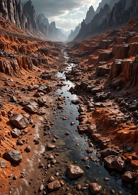 Canyon River Landscape