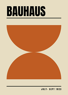Bauhaus Geometric Poster