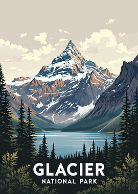 Glacier National Park Poster