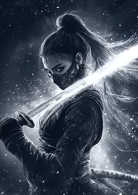 Female Warrior with Katana