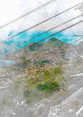Aerial View of Coastal Town Dubrovnik