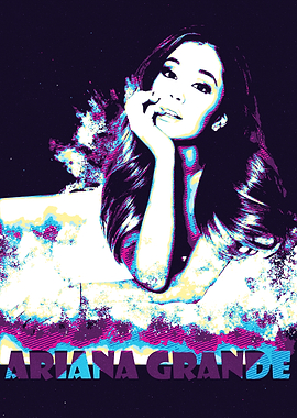 Ariana Grande Pop Art Portrait