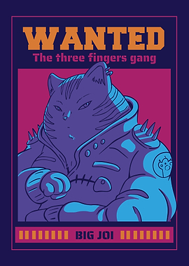 Cat Mafia Big Joi Wanted Poster