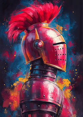 Knight in Red Armor