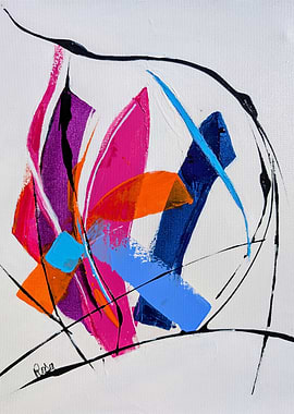 Abstract Art with Bold Colors