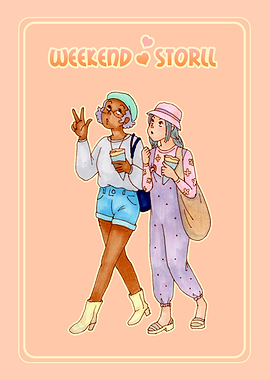 Weekend Stroll Illustration