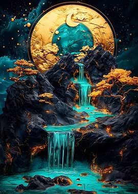 Golden Moon Waterfall