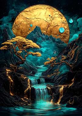 Golden Moon Waterfall