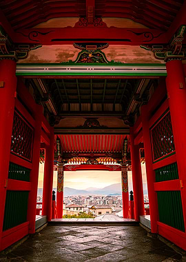 Japanese Temple Gateway