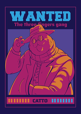Cat Mafia Catto Wanted Poster