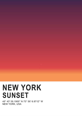 New York Sunset Gradient