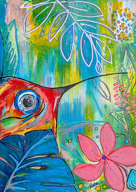 Hummingbird in Bloom