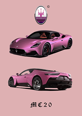 Pink Maserati MC20