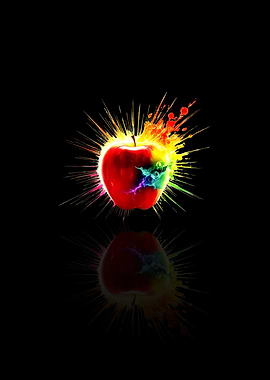 Rainbow Apple Splash
