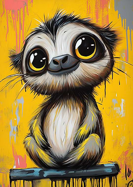 Cute Sloth Painting