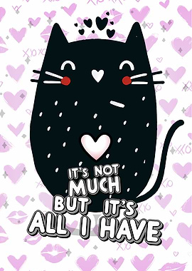 Black Kitty Love Quote