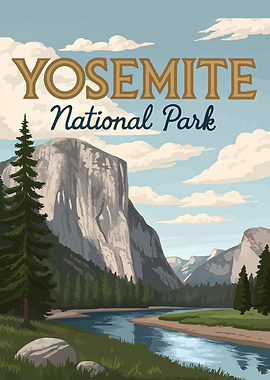 Yosemite National Park Poster