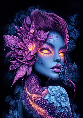 Mystical Floral Woman