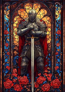 Stained Glass Knight