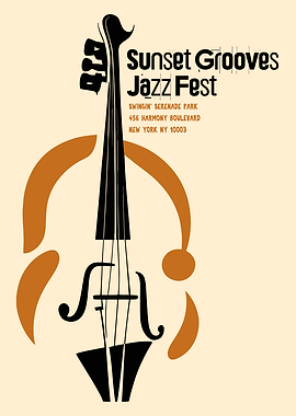 Sunset Grooves Jazz Fest Poster