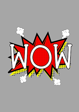 Comic Book WOW Speech Bubble