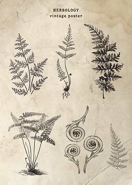 Herbology Vintage Poster