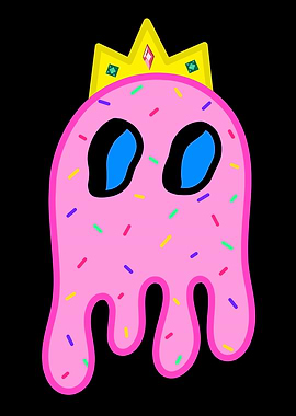Pink Ghost with Crown