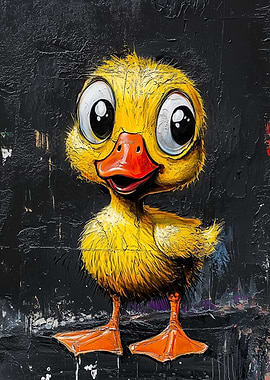 Cute Cartoon Duckling