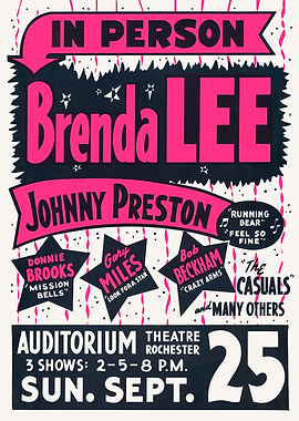 Brenda Lee Concert Poster