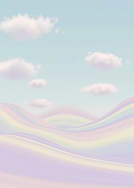 Pastel Rainbow Hills