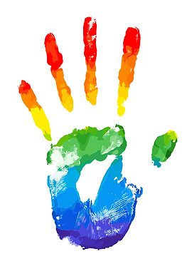 Rainbow Handprint