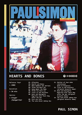 Hearts And Bones (1983) Album by Paul Simon