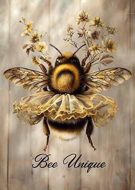 Bee Unique Art Print