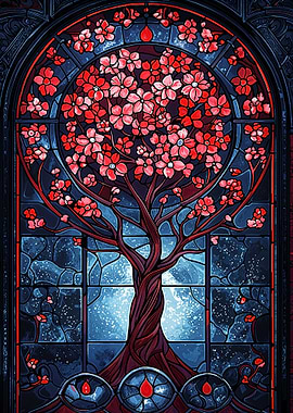 Stained Glass Tree of Life
