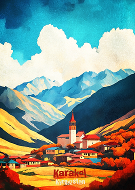 Karakol Art Poster