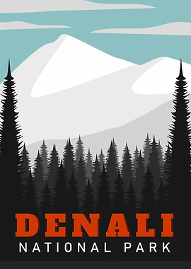 Denali National Park Poster